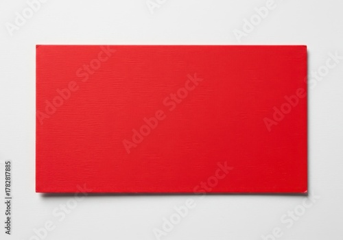 Free Download A vibrant blank red rectangular cardboard tag or label isolated against a clean bright white background. Ideal for concepts like sale, price, or warning ,blank ,crimson ,copy space - GFXLoad