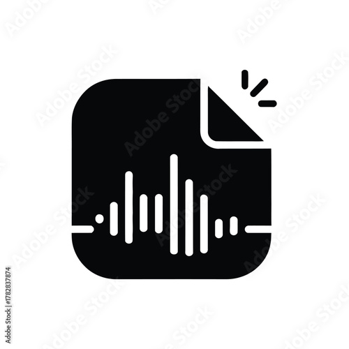 Voice Memo Vector Icon Illustration Isolated on Background