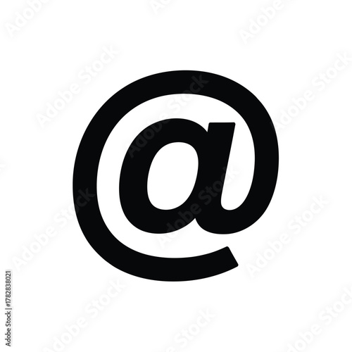 At Sign Icon Email Address Symbol Design