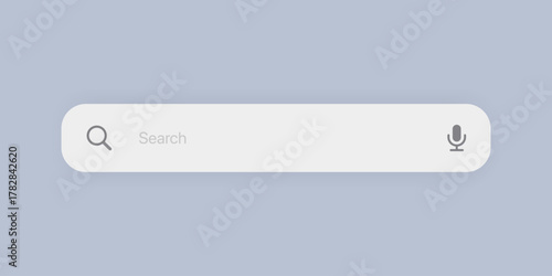 Search Bar with suggestions for UI UX design and web site. Search Address and navigation bar icon. Collection of search form templates for websites. Search engine web browser window template.