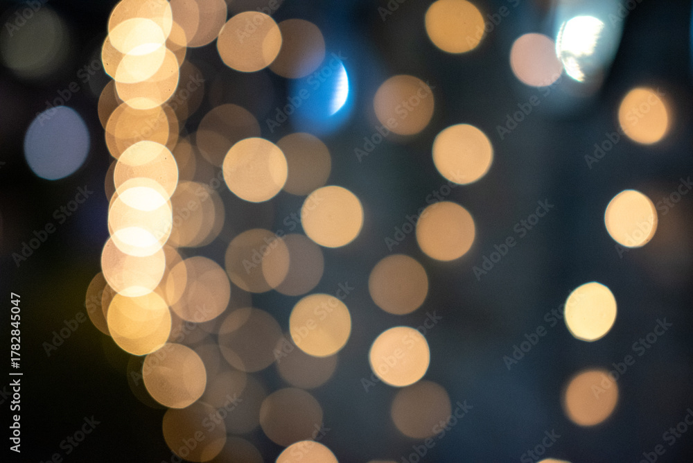 Obraz premium Abstract Bokeh Lights in Warm Tones