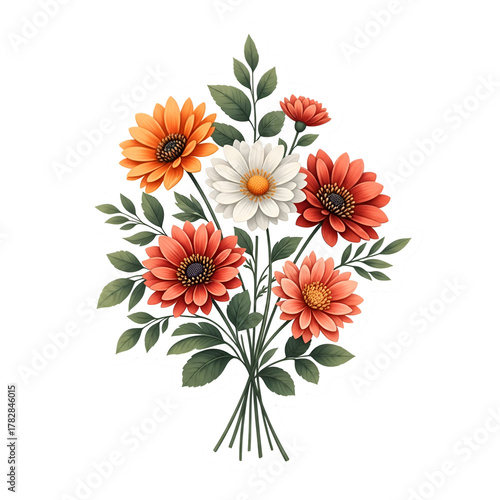 Vibrant Bouquet of Daisies and Gerbera Daisies