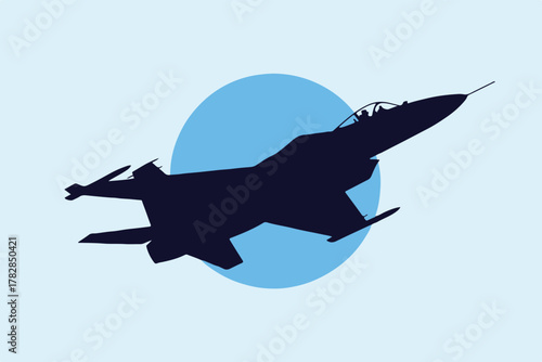 jet combat aircraft vector silhouette pilot cockpit weapons loadout