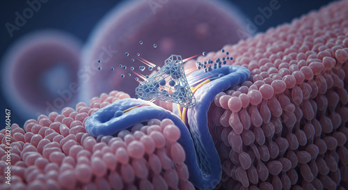 Molecule blocks beta receptor site on cardiac muscle cell membrane for better flow regulation