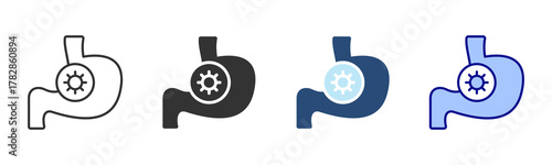 Rotavirus Icon Set. Designed In Multi Style