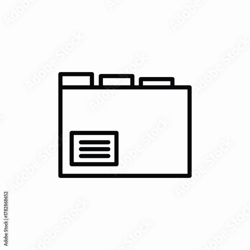 file folder icon sign vector