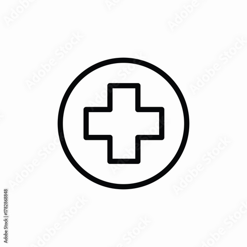 medicine plus icon sign vector