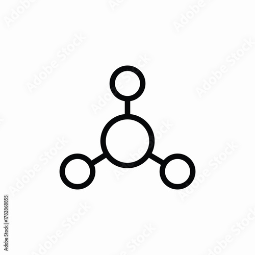 molecule atom icon sign vector