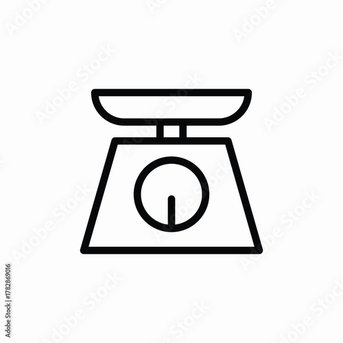 pharmacy scales icon sign vector