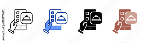 Online Order App icon sheet multiple style collection