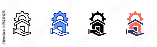 Property Management icon sheet multiple style collection