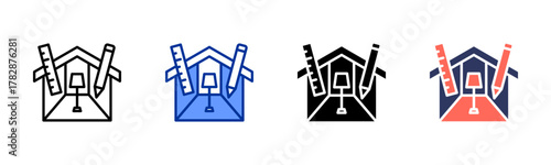 Interior Design icon sheet multiple style collection