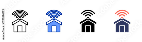 Smart Home icon sheet multiple style collection