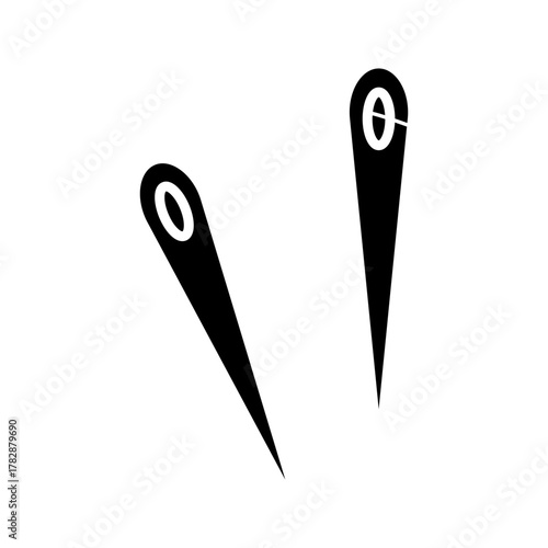  sewing needle illustration icon vector