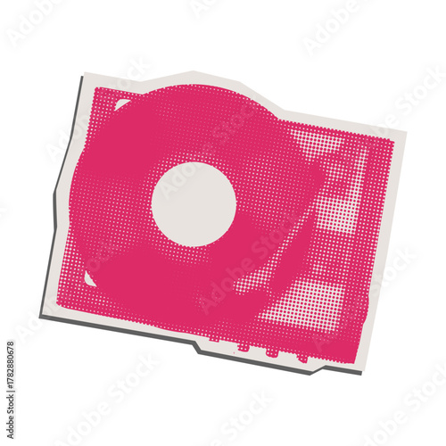 Halftone Turntable disc player