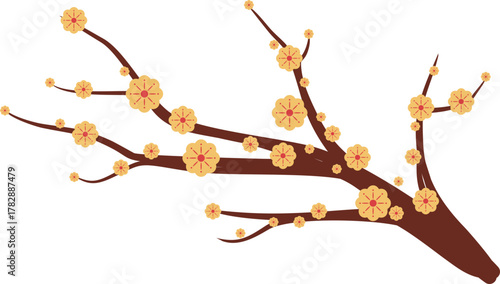 Chinese New Year Blossom Tree Branch