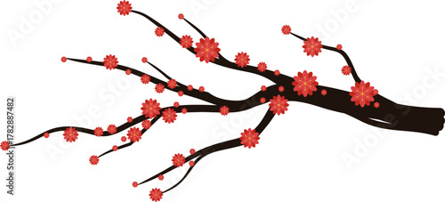 Chinese New Year Blossom Tree Branch
