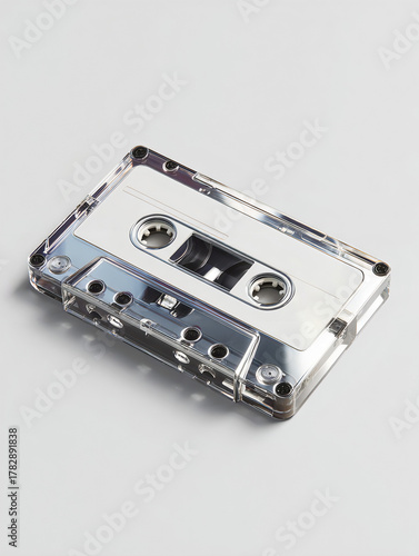 Futuristic Metallic Cassette Tape – 未来的なメタリックカセットテープ