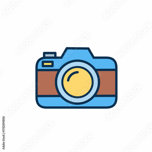 Camera Icon Photography Equipment Vector Illustration Art Design