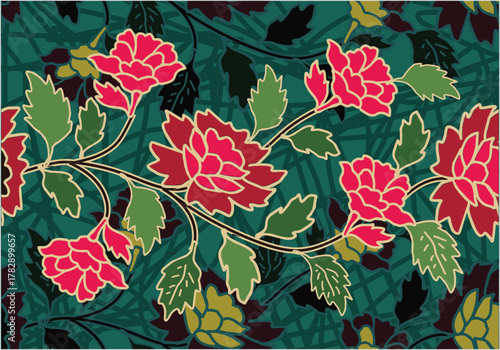 Indonesian batik motif, Batik is a technique of wax-resist dyeing applied to whole cloth, or cloth made using this technique originated from Indonesia