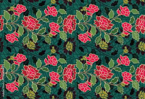 Indonesian batik motif, Batik is a technique of wax-resist dyeing applied to whole cloth, or cloth made using this technique originated from Indonesia