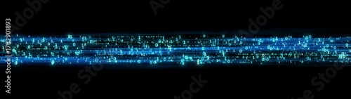 Blue particle light lines technology