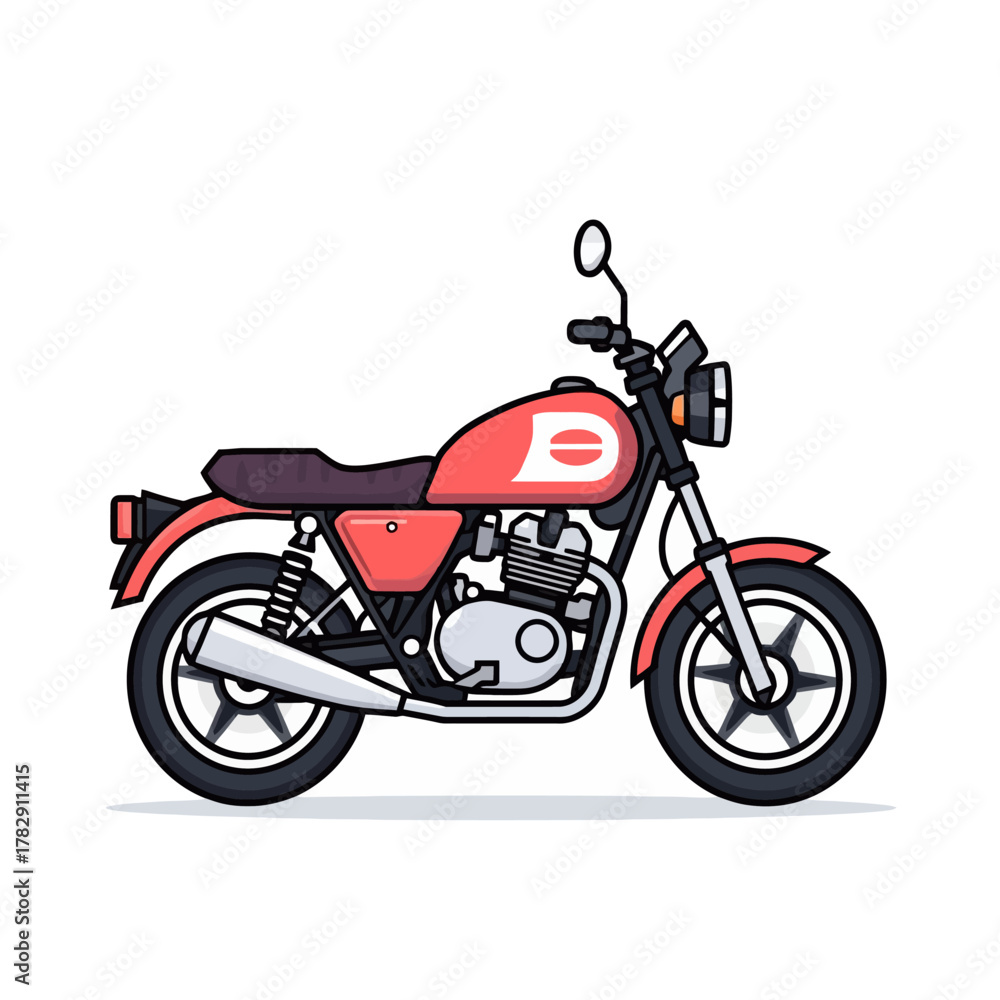 Fototapeta premium Cute Motorcycle Design Very Cool