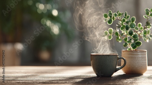 Relaxing coffee drink plants