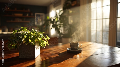 Fototapeta Naklejka Na Ścianę i Meble -  Sunlight streams through home living space