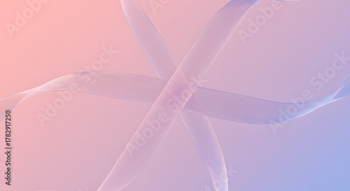 Abstract Soft Gradient Background with Flowing Light Ribbons