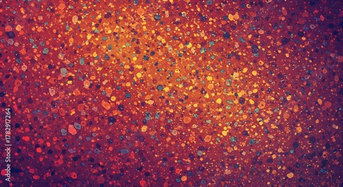 Abstract Textured Background with Colorful Splatters and Spots
