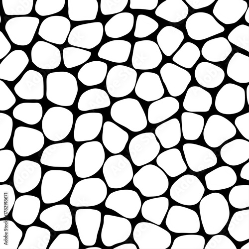 Vector pattern featuring a colorful and abstract terrazzo mosaic design, composed of scattered polygonal shapes in vibrant colors, ideal for wallpaper, fabric prints, and digital media projects.