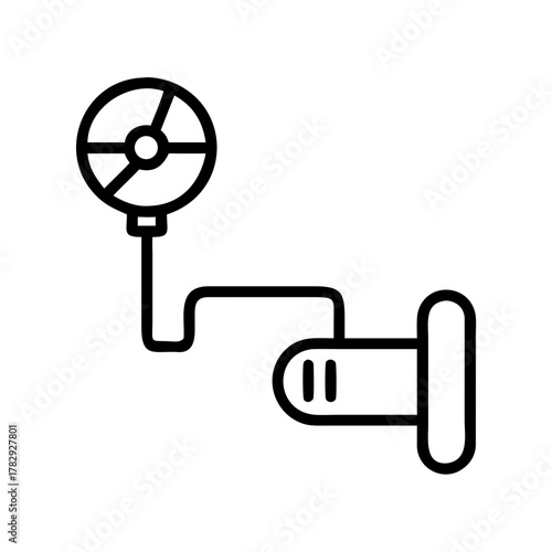 Simplified design of pressure gauge with pipe