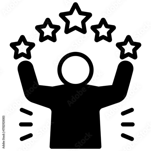 Confidence Mini Illustration Icon. Use For Modern Concept, Print, Ui, Ux Kit, Web And App Development. Vector Related To Business Finance, Management And More