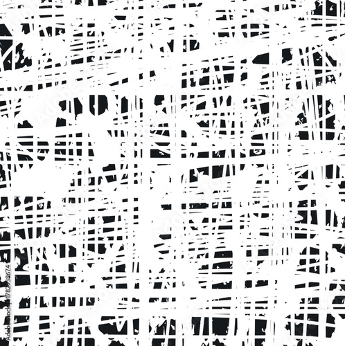 Jagged texture with fine lines and pieces.