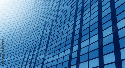 Wallpaper Mural Abstract blue grid pattern with light gradient background Torontodigital.ca