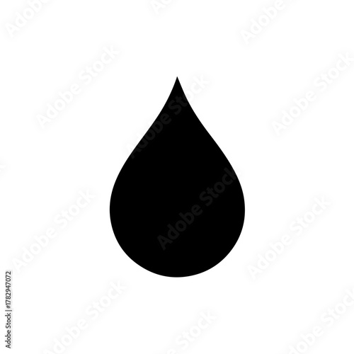 Abstract Raindrop Shape