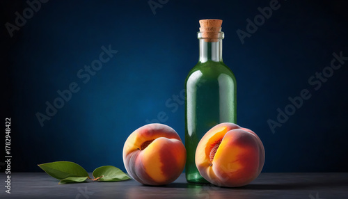 a bottle of peach