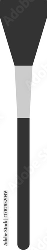 Stylized Makeup Brush for Powder or Blush, Illustration for Beauty Lovers