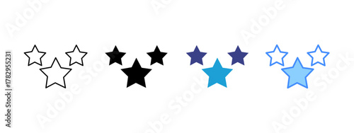 Ratings  icon set multiple style collection