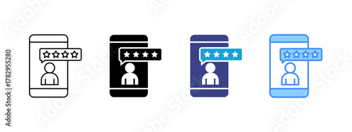 Smartphone  icon set multiple style collection