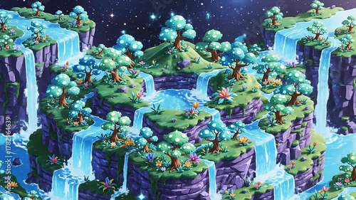 Enchanting Floating Islands A Whimsical Journey Through a Fantasy World.