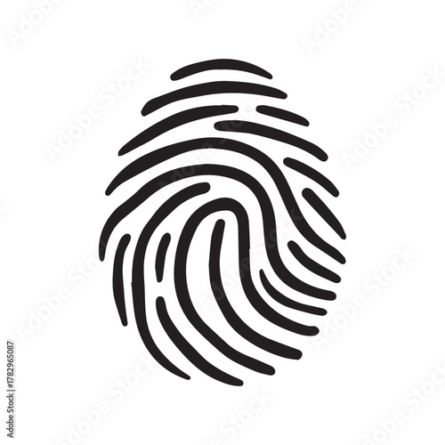 Labyrinth Maze Fingerprint Logo Representing Journey Complexity and Human Identity