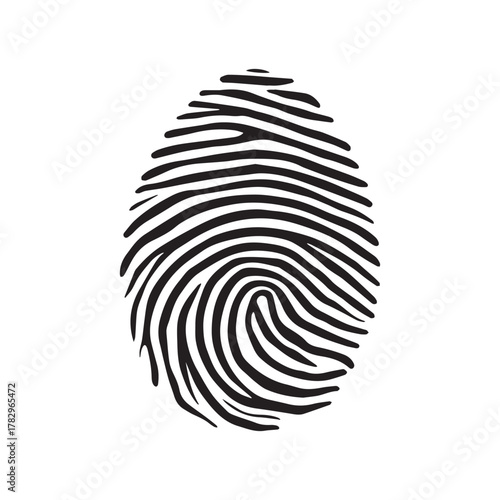 Iris Pattern Fingerprint Design Showing Insight Identity and Modern Intelligence