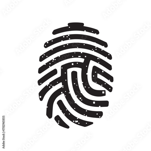 Galaxy Fingerprint Logo Representing Infinity Creativity and Human Existence