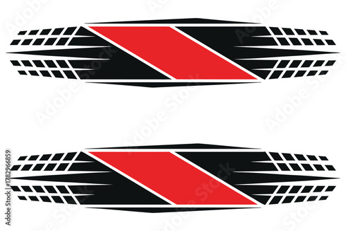 car sticker and racing‐stripe vector template collection for vehicle body decals, custom auto wraps, tuning graphics, high-speed design elements for motorsport styling
