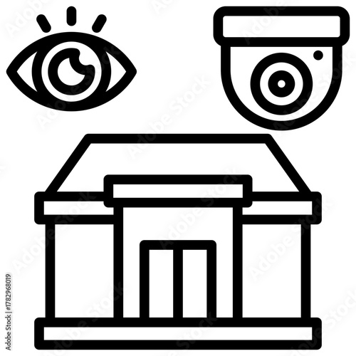 Surveillance  Icon Element For Design