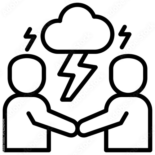 Conflict Resolution  Icon Element For Design