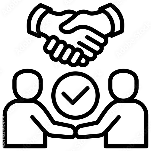 Negotiation  Icon Element For Design