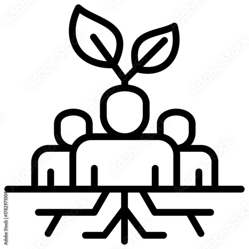 Grassroots  Icon Element For Design